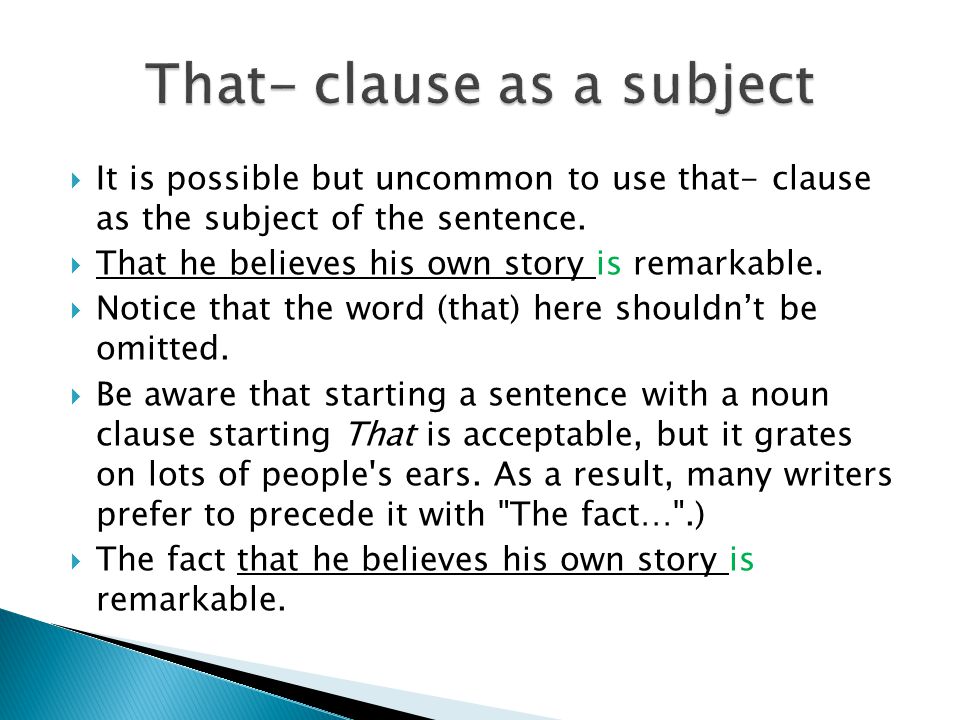 That- clause as a subject