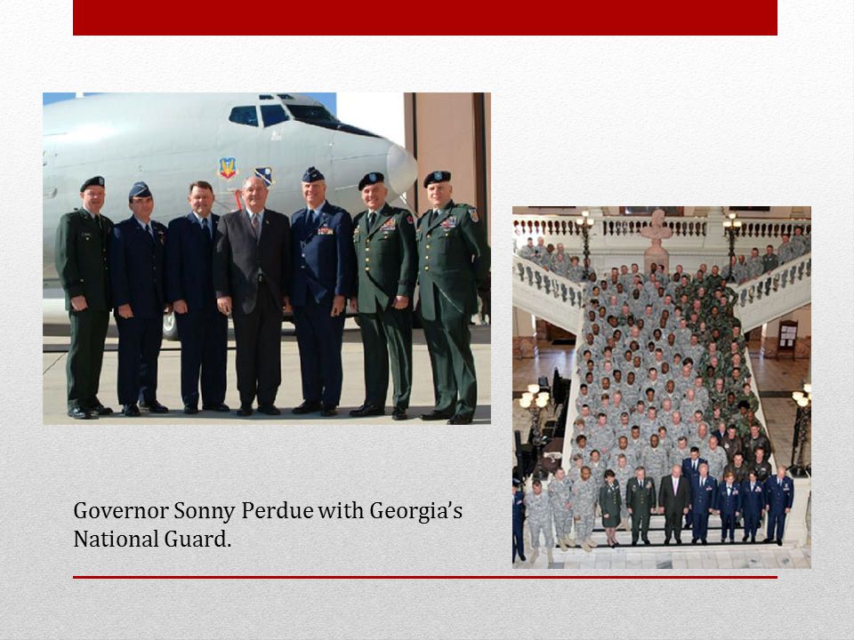 Governor Sonny Perdue with Georgia’s