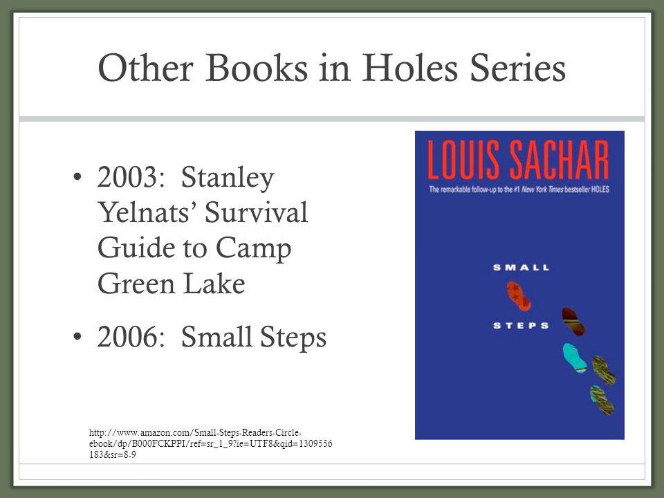 The Holes Series 3 Books Set by Louis Sachar ( Holes, Small Steps, Stanley  Yelnats' Survival Guide to Camp Green Lake)
