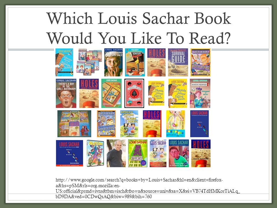 books written by louis sachar