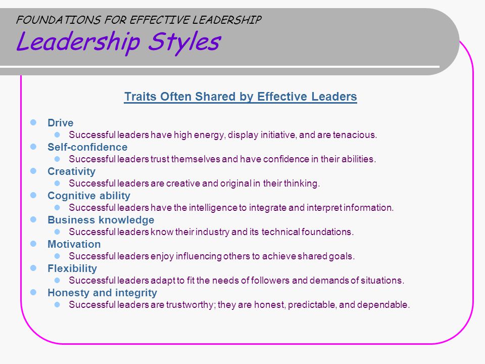 successful leaders and their leadership styles