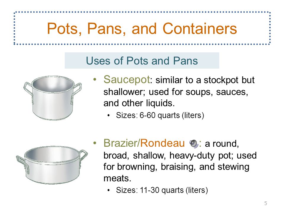 Pots, Pans, and Containers - ppt video online download