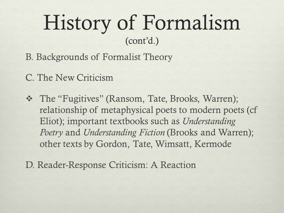 formalist literary criticism