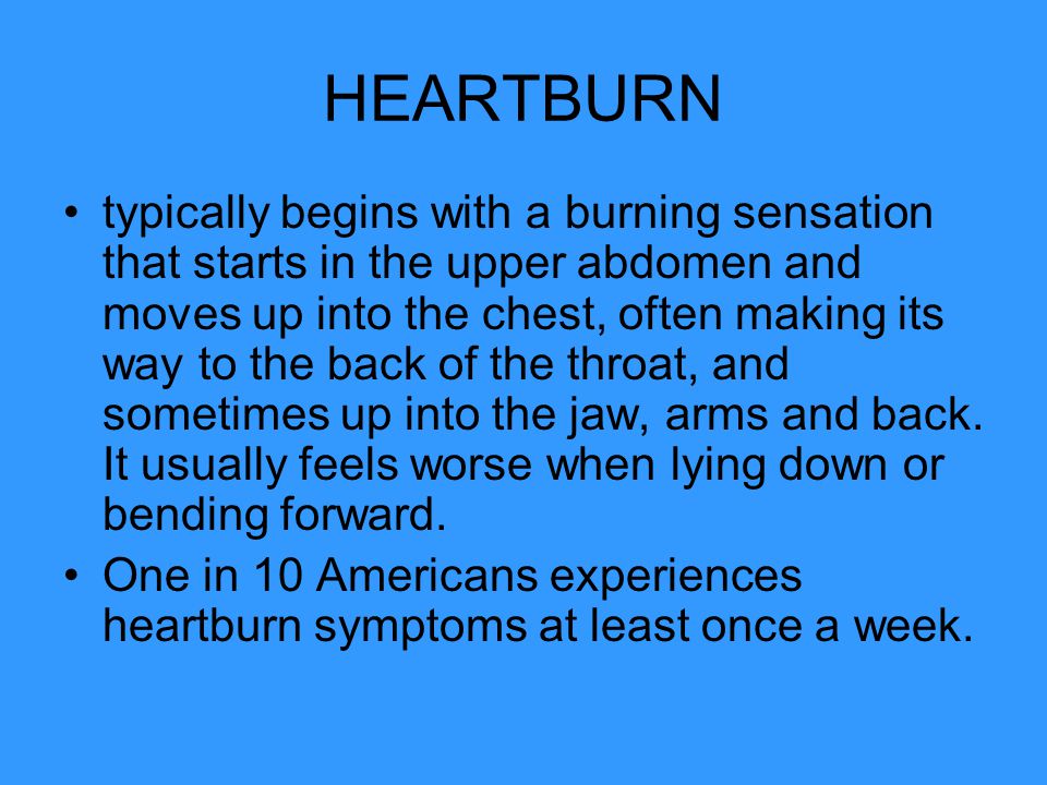 Heartburn текст