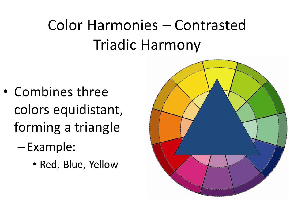 Color is important. Triadic Colors перевод.
