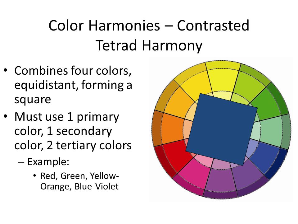 Color is important. Tertiary Colors example. Triadic Colors example.