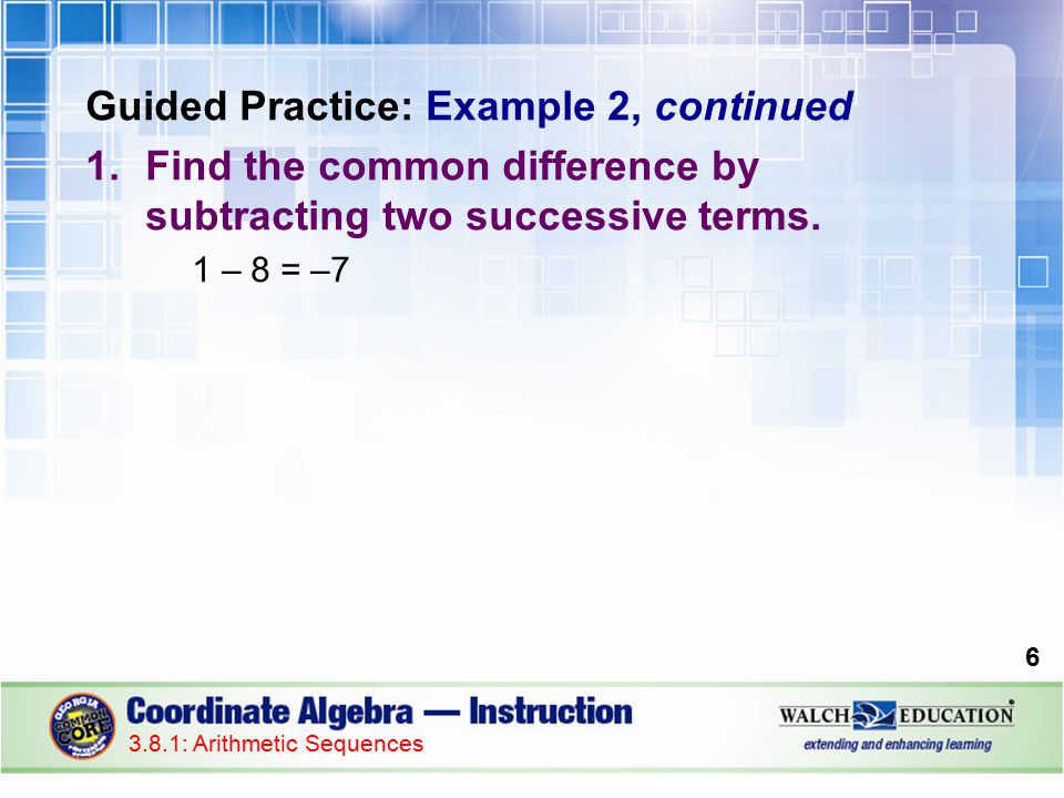Guided Practice: Example 2, continued