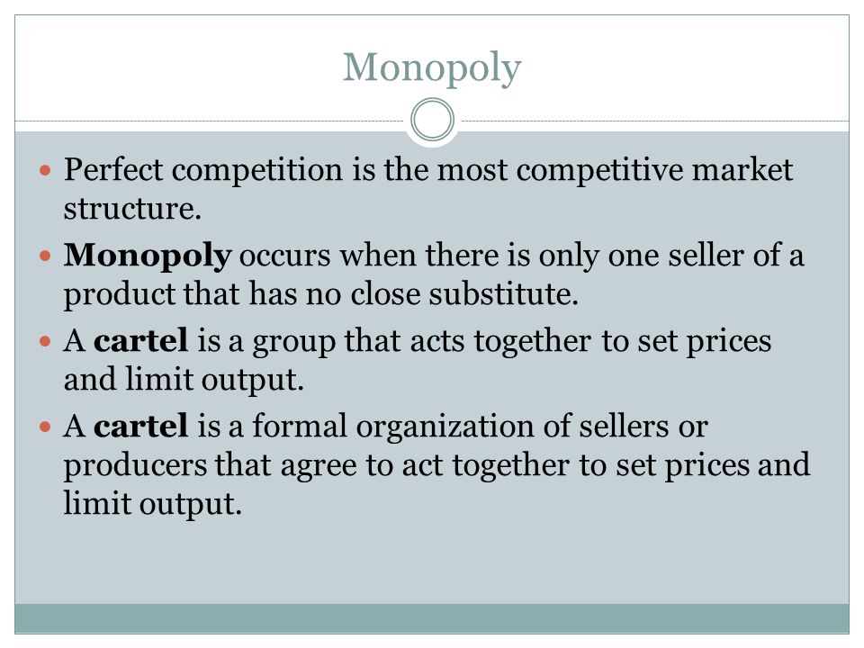 The Impact of Monopoly. - ppt video online download