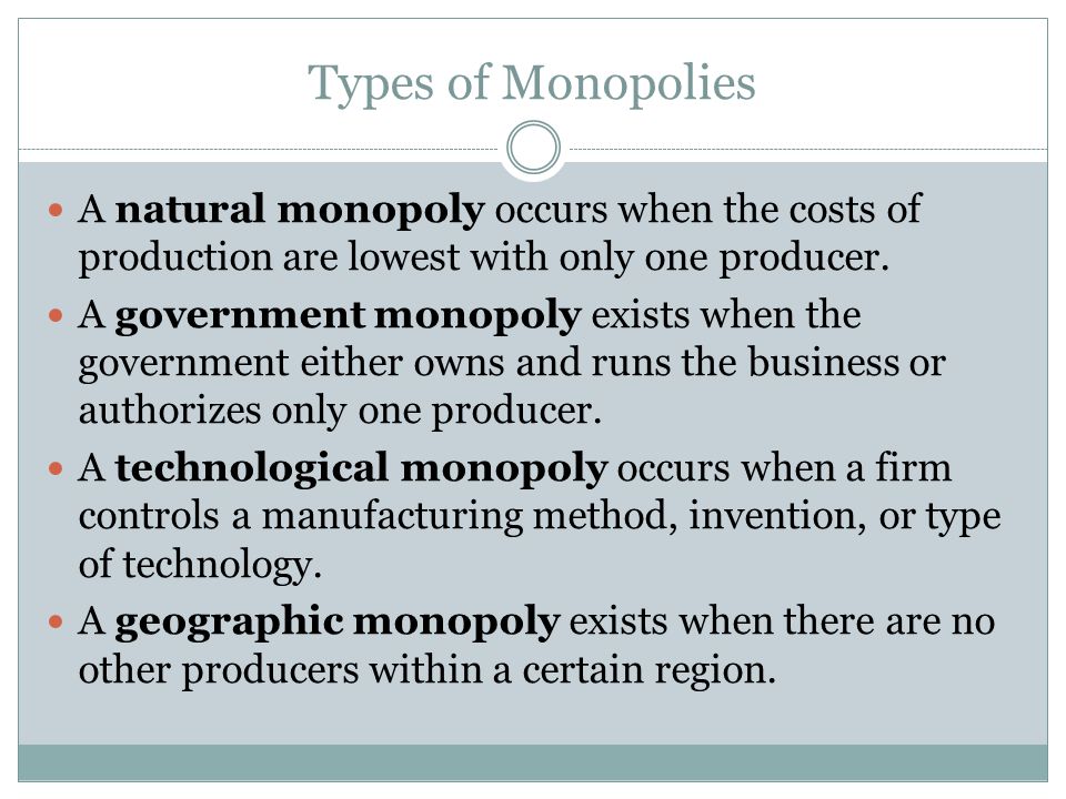 The Impact of Monopoly. - ppt video online download