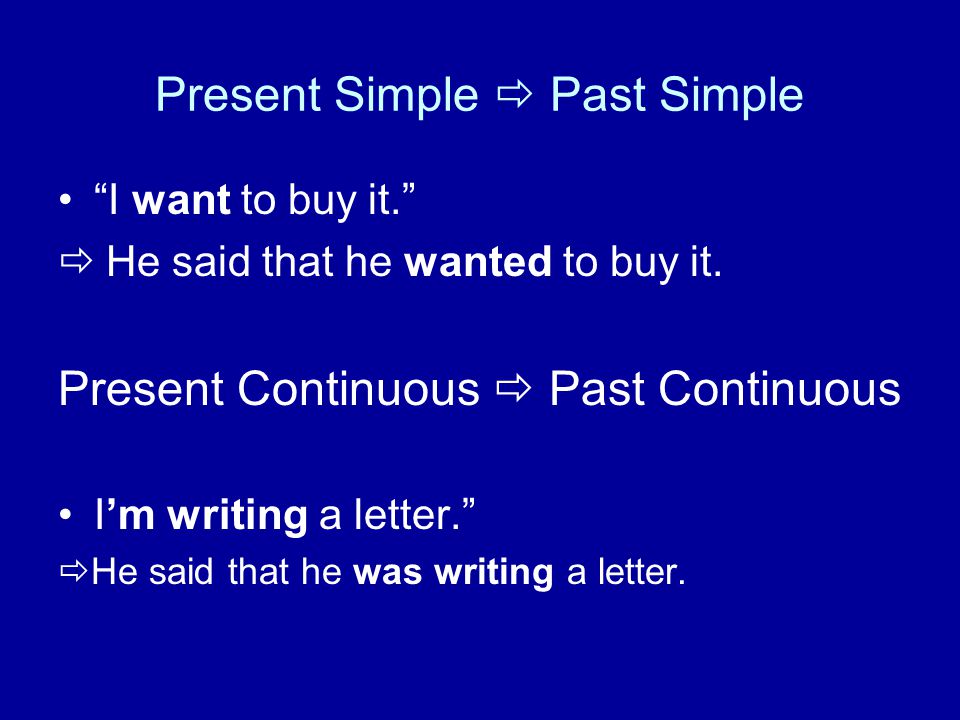 Present Simple  Past Simple