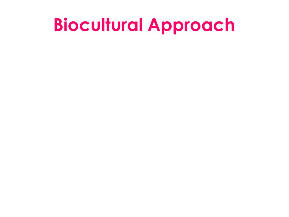 Biocultural Approach