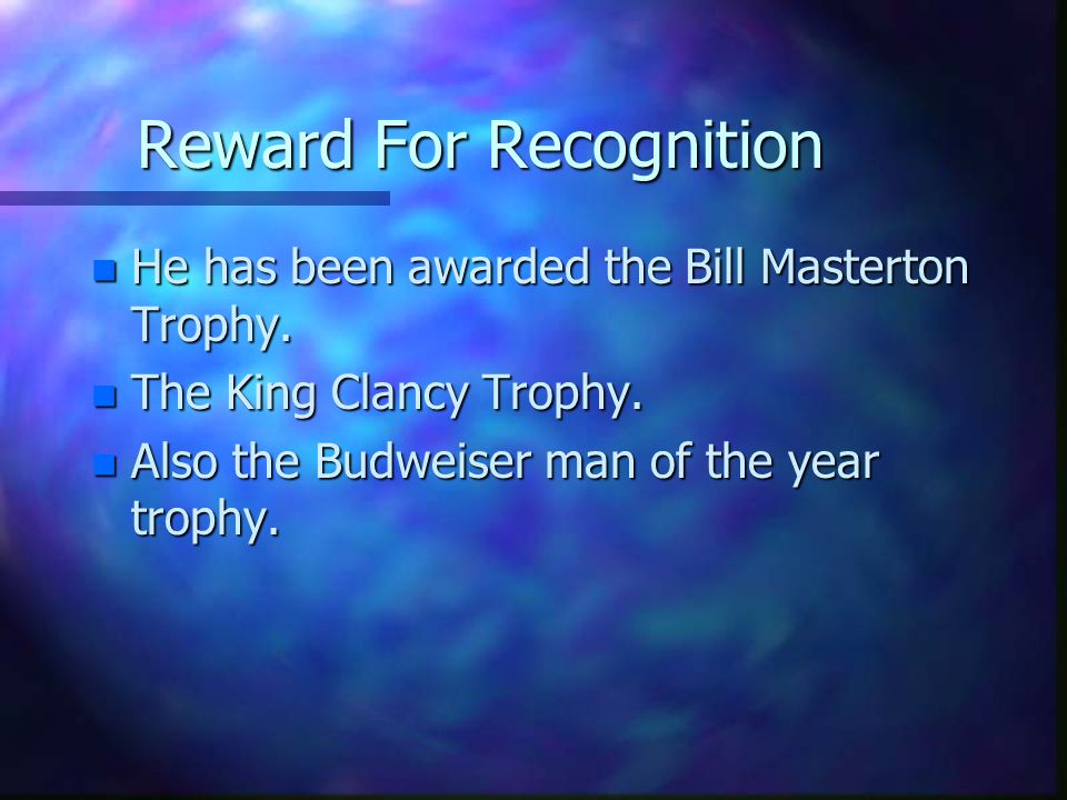 Reward For Recognition