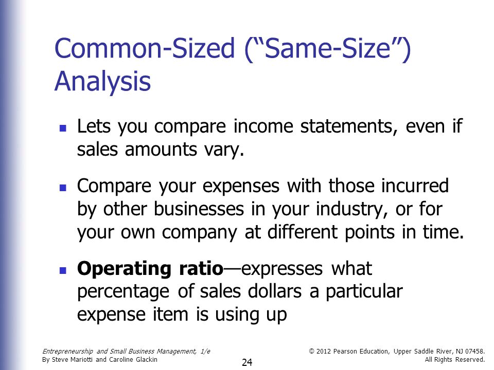 Common-Sized ( Same-Size ) Analysis