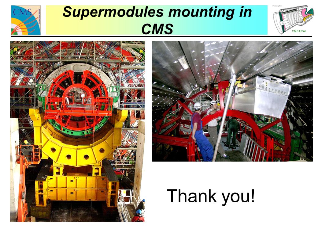 Supermodules mounting in CMS