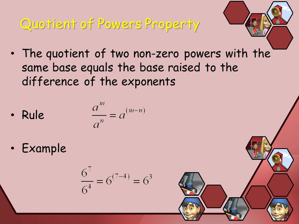 Quotient of Powers Property