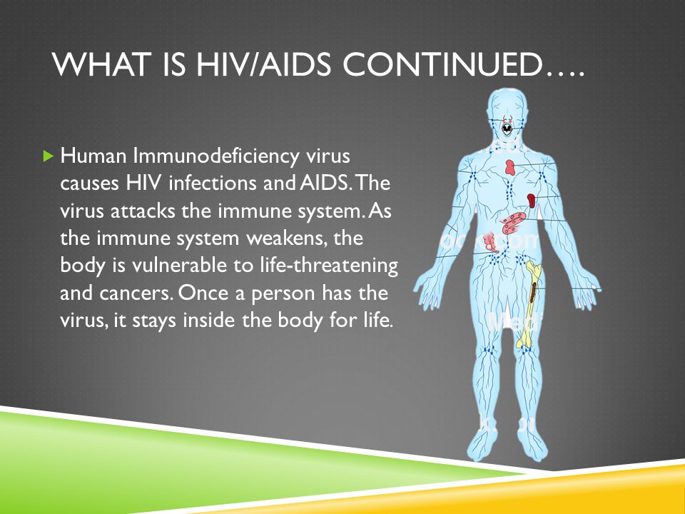 What is HIV/AIDS continued….