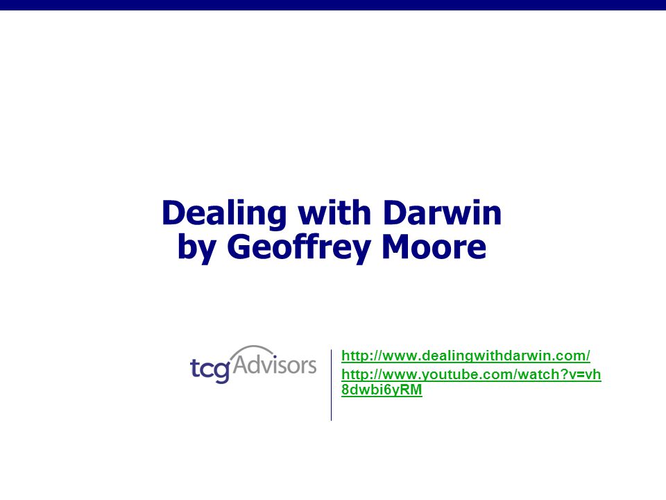 Dealing with Darwin by Geoffrey Moore