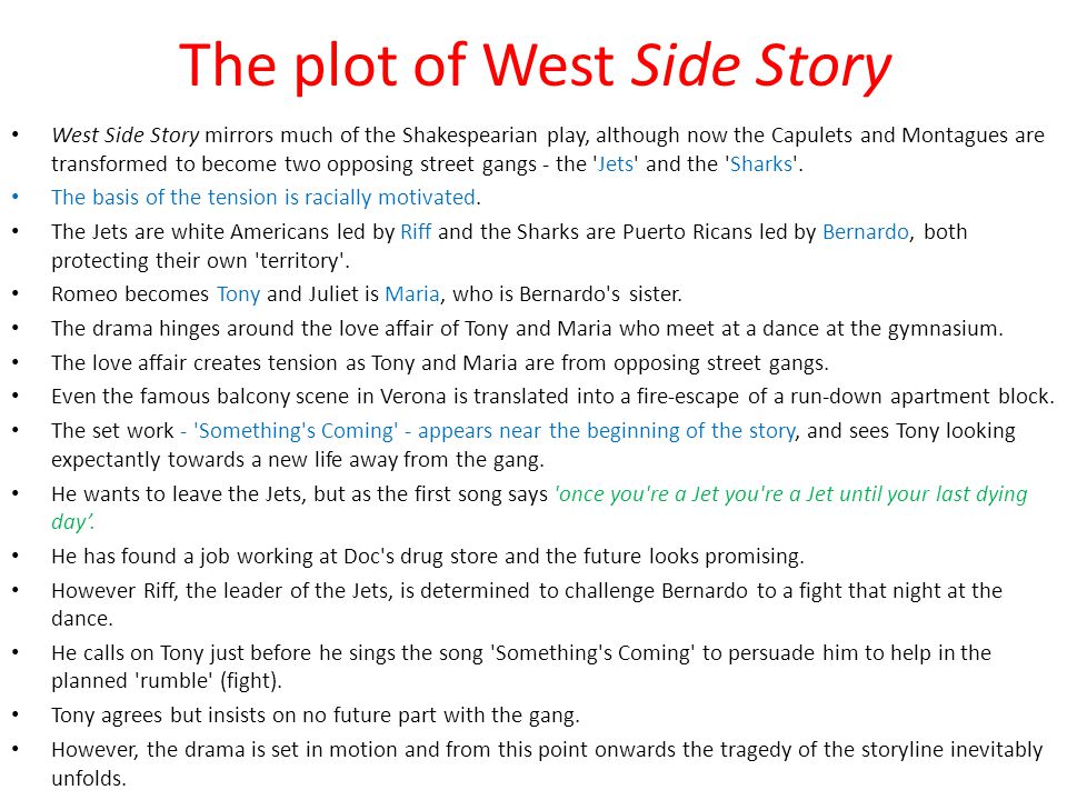 Something's Coming' from West Side Story (1958) - ppt download