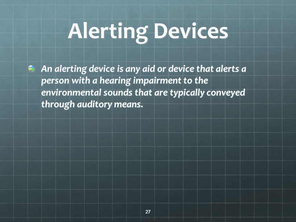 Alerting Devices