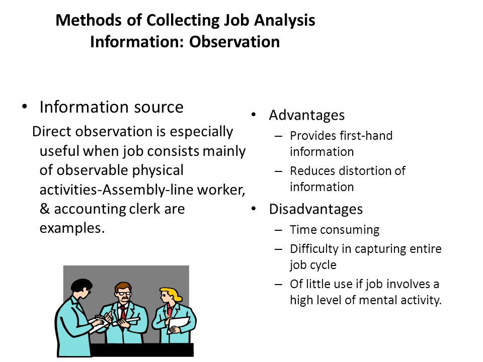 examples of job analysis methods