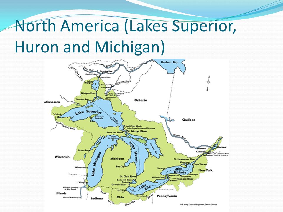North America (Lakes Superior, Huron and Michigan)