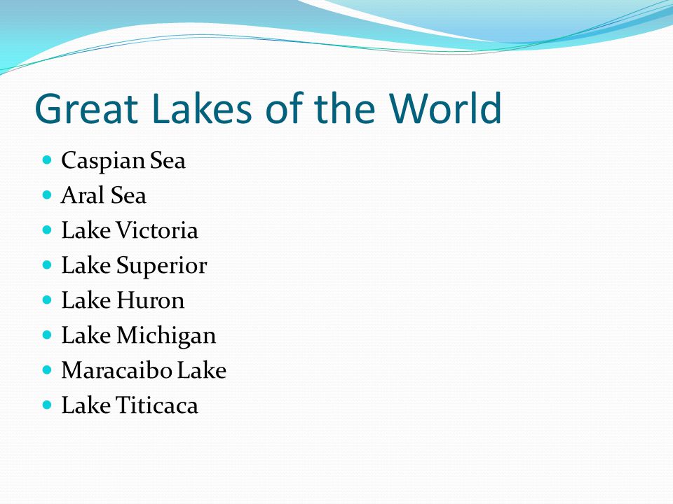 Great Lakes of the World