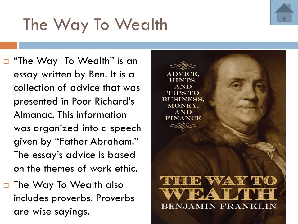 benjamin franklin the way to wealth summary