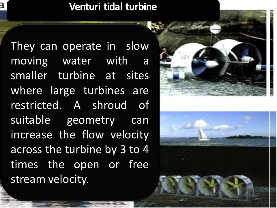 Venturi tidal turbine