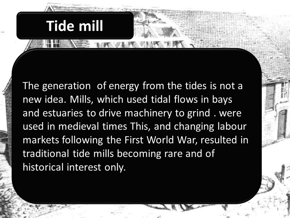 Tide mill