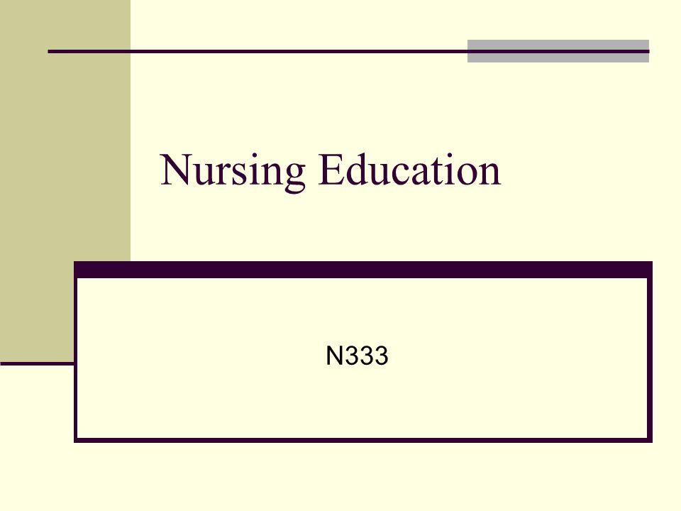 Nursing Education N333