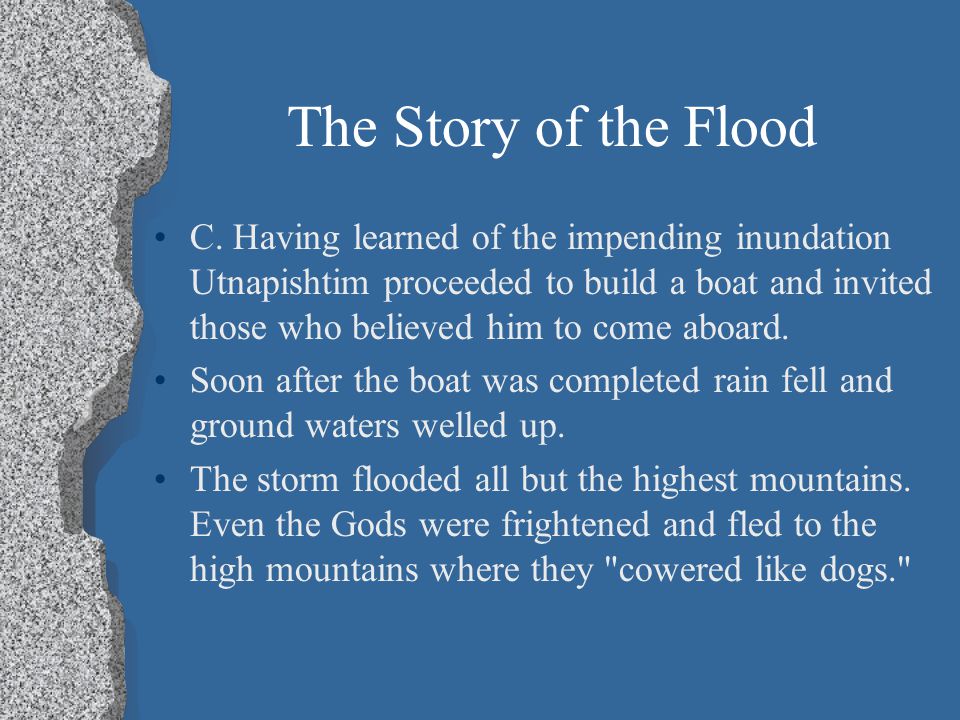 The Epic Of Gilgamesh The Story Of The Flood Ppt Video Online Download