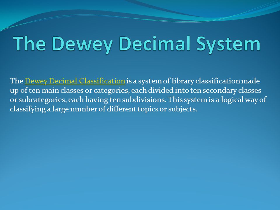 Dewey Decimal System Chart 200