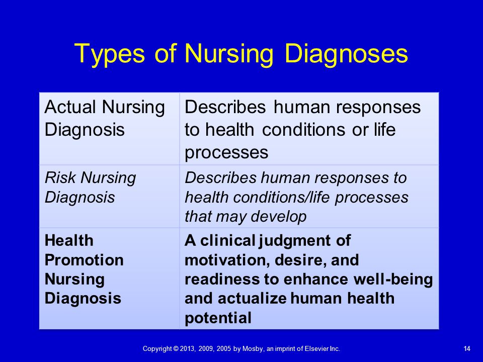 wellness nursing diagnosis examples