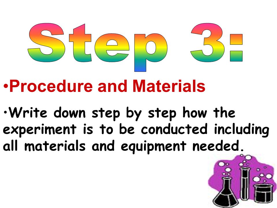 Procedure and Materials