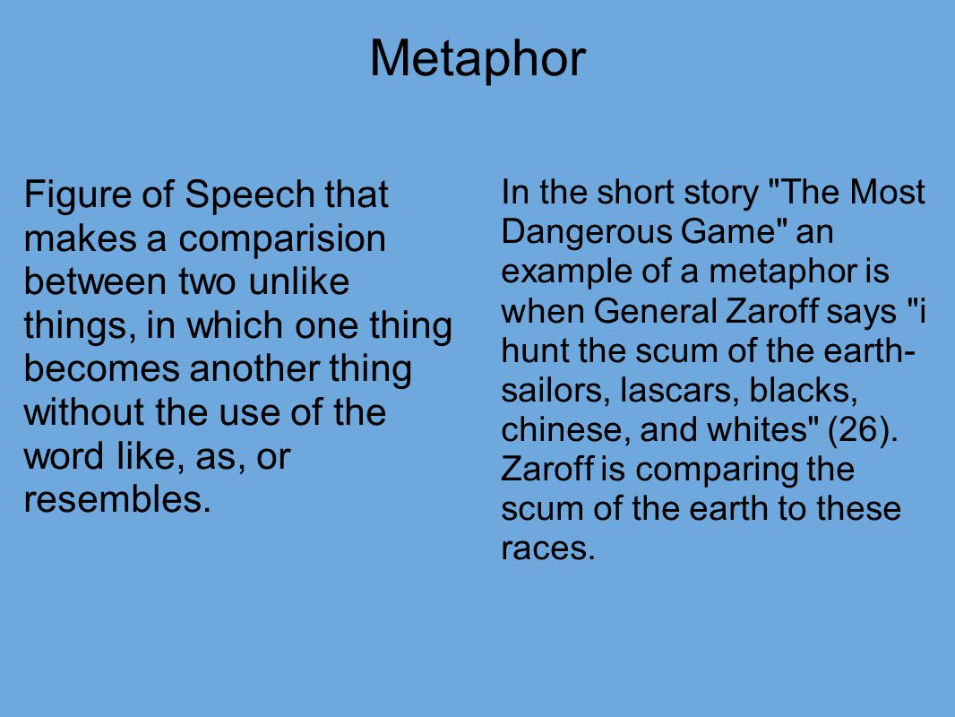 who is the narrator in the most dangerous game