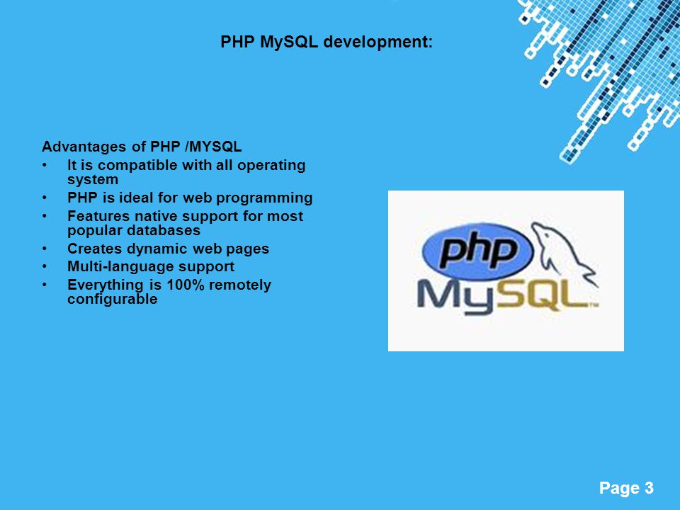 PHP MySQL development:
