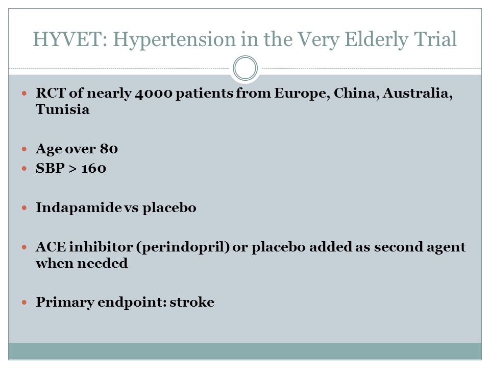 HYVET: Hypertension in the Very Elderly Trial