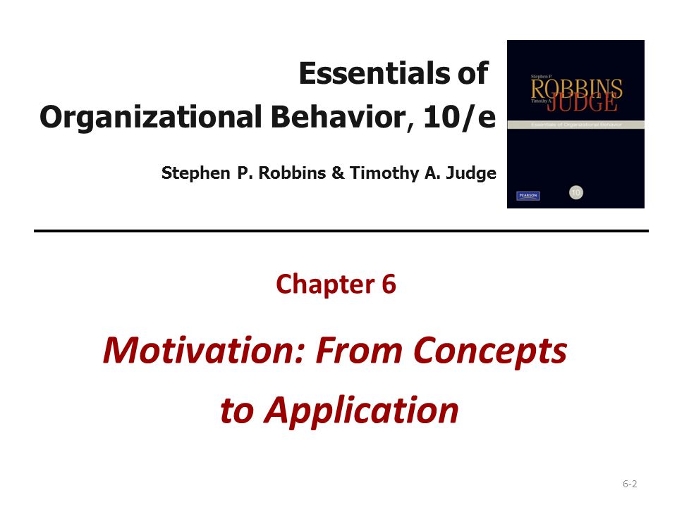 Chapter 6 Motivation: From Concepts to Application