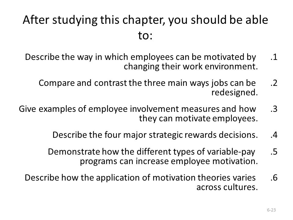 After studying this chapter, you should be able to: