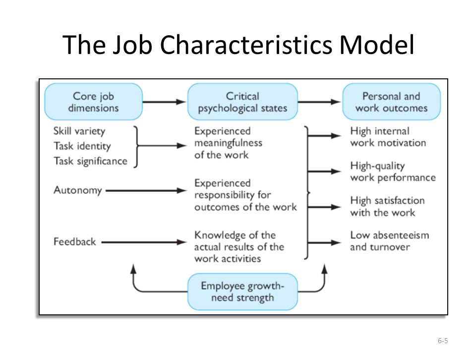 The Job Characteristics Model
