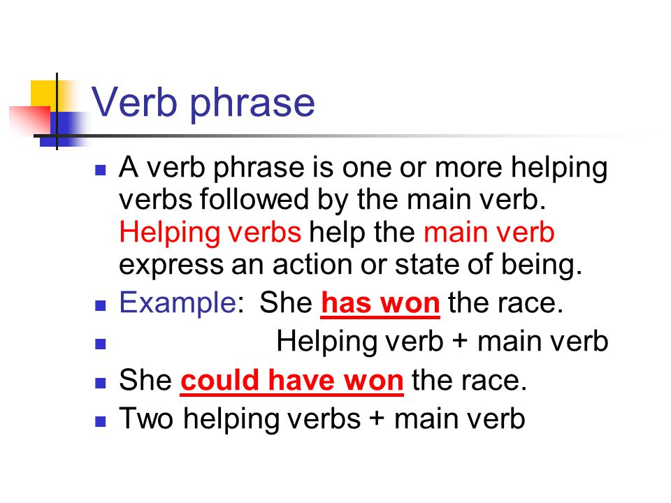 Verb phrase
