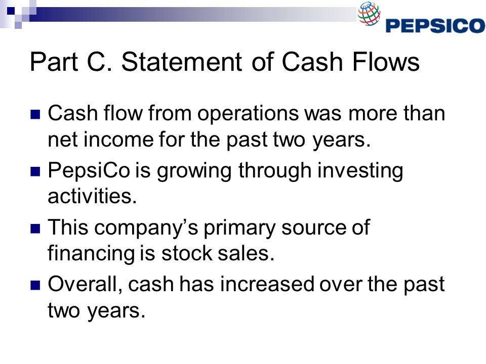 Part C. Statement of Cash Flows