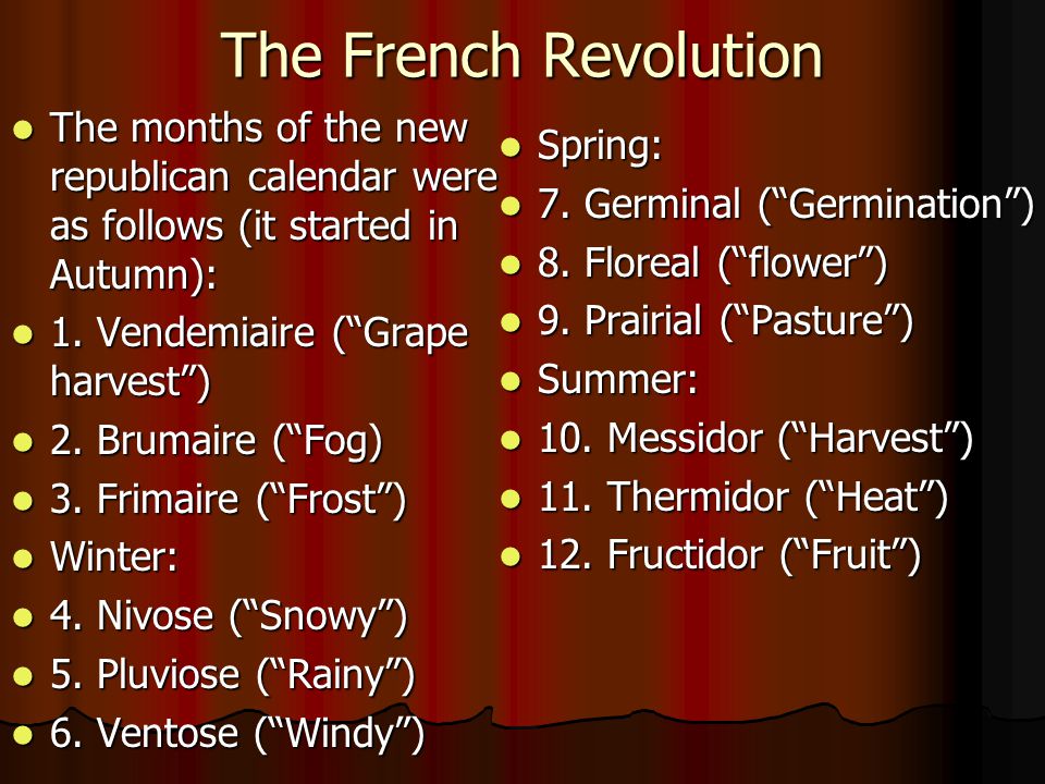 reasons for french revolutionary calendar
