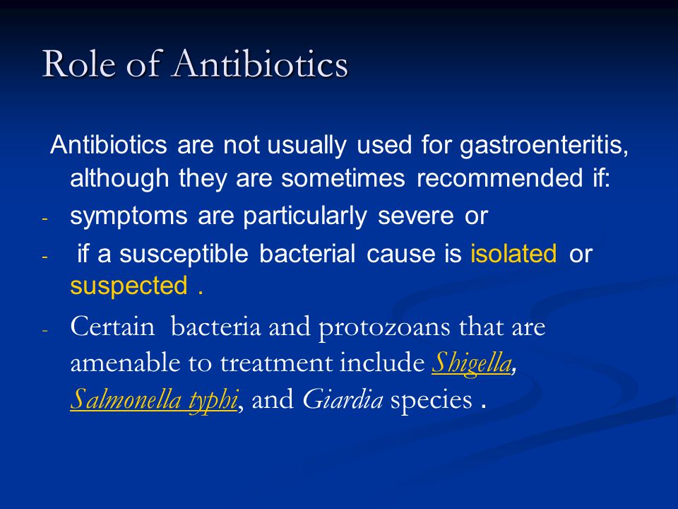 giardia antibiotics