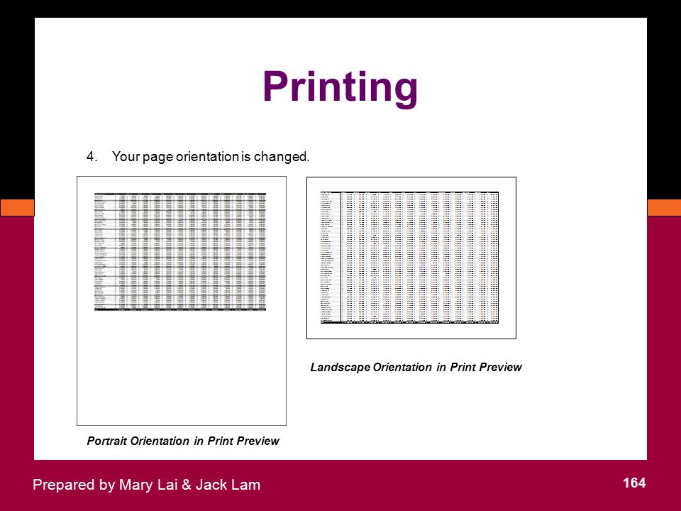 Printing Prepared by Mary Lai & Jack Lam