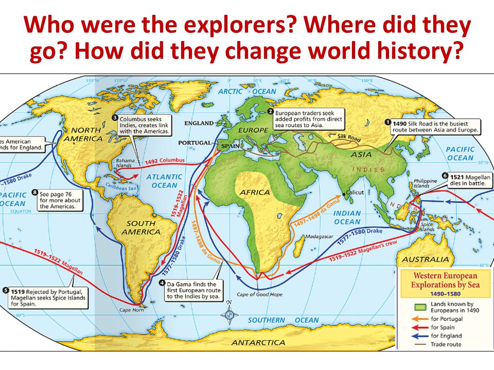 The Age of Exploration Who were the explorers. Where did they go.
