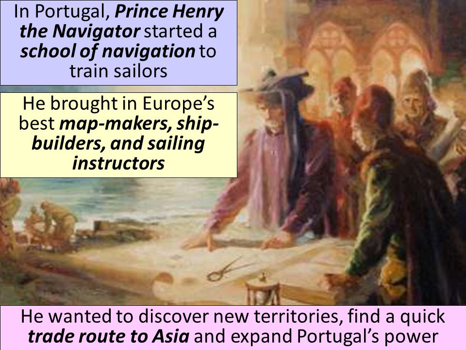 In Portugal, Prince Henry the Navigator started a school of navigation to train sailors