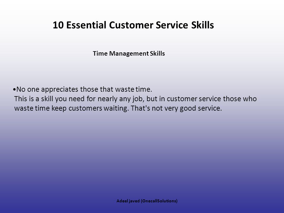 10 Essential Customer Service Skills