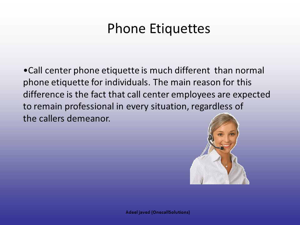 Phone Etiquettes