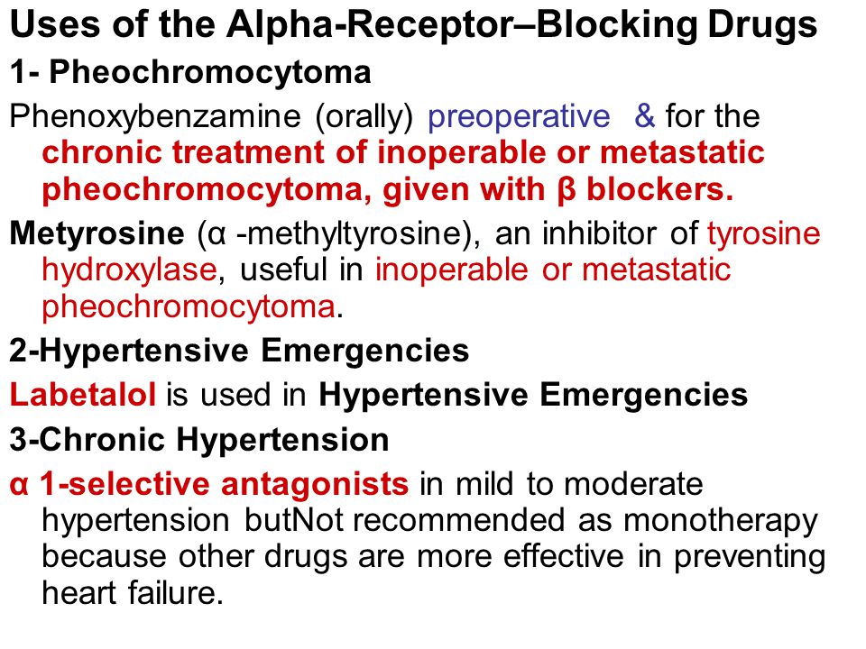 Alpha-Receptor Antagonist Drugs - ppt video online download